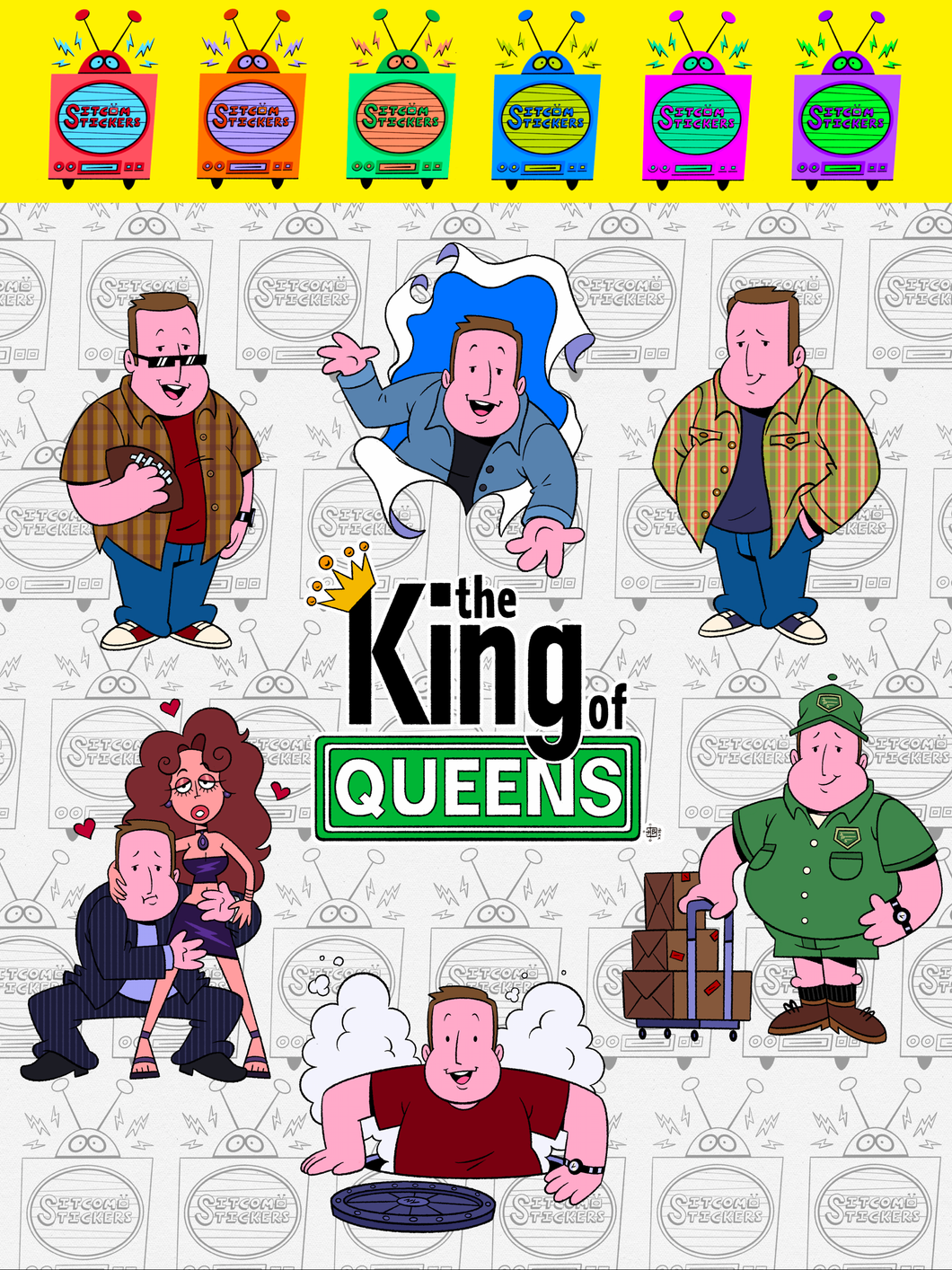 The King of Queens- Sitcom Stickers