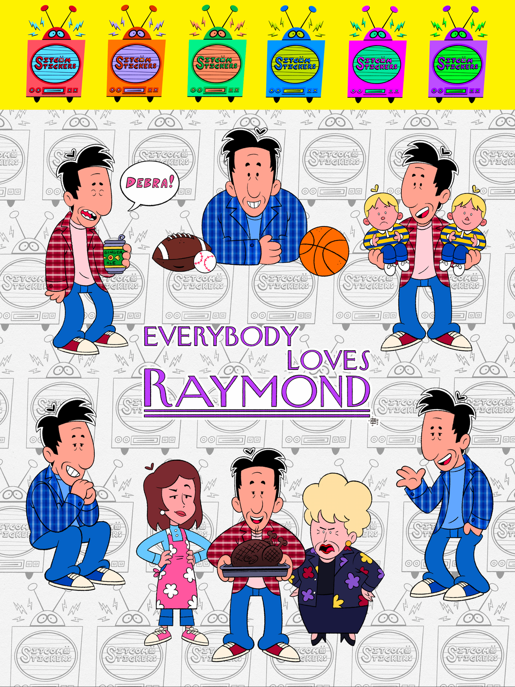Everybody Loves Raymond- Sitcom Stickers